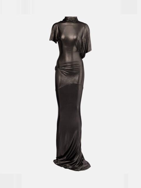 Rick Owens Lilith draped asymmetric gown