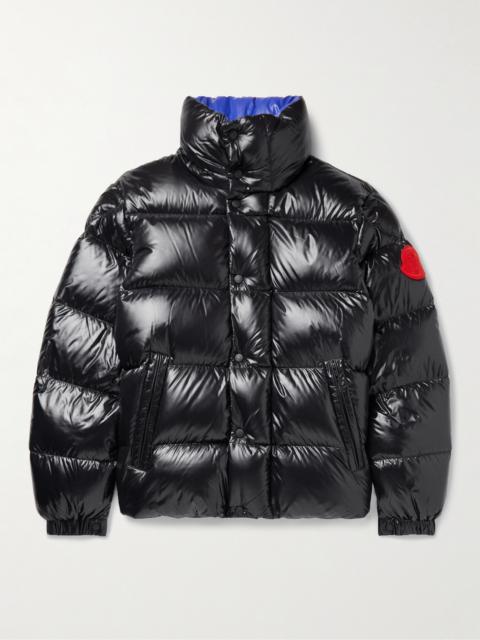 Moncler 2 Moncler 1952 Dervo Logo-Appliquéd Quilted Glossed-Shell Down Jacket