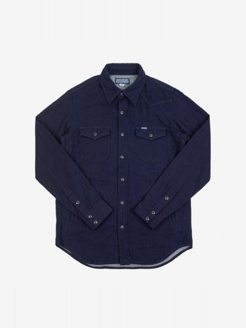 Iron Heart IHSH-347-IND 10oz Double Cloth Denim CPO Shirt - Indigo