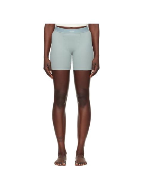 SKIMS Three-Pack Multicolor Cotton Rib Boxer Boy Shorts