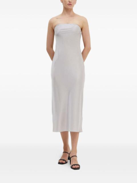 SAMSØE SAMSØE strapless midi dress