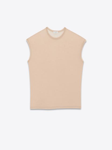 SAINT LAURENT sleeveless t-shirt in jersey