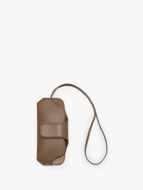 Victoria Beckham Sunglasses Case In Dove Grey Leather