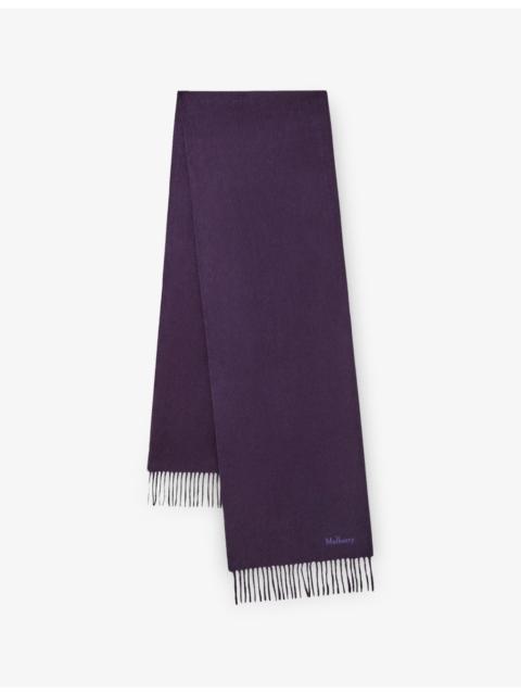 Mulberry Small Solid Merino Wool Scarf