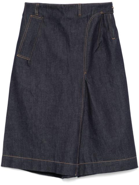 Victoria Beckham denim midi skirt
