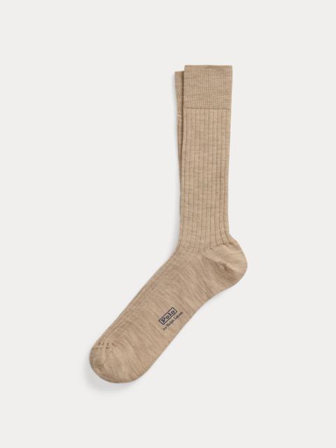 Polo Ralph Lauren Ribbed Merino Wool-Blend Dress Socks