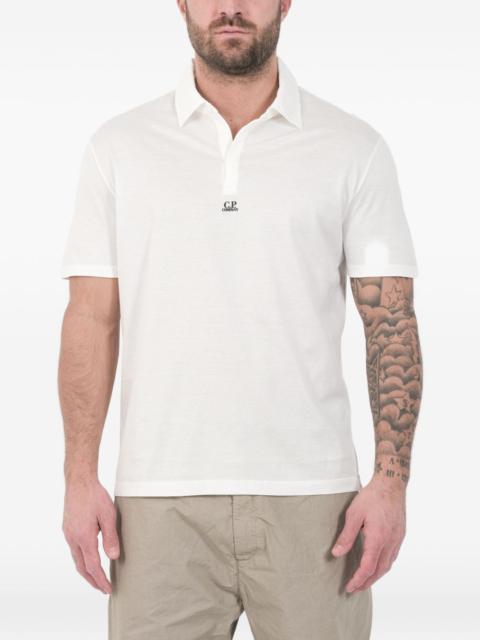 C.P. Company logo detail polo shirt