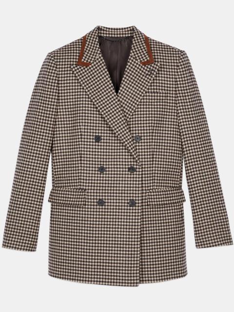 The Kooples VICHY CHECK SUIT JACKET