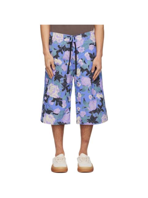 ERL Purple Printed Shorts