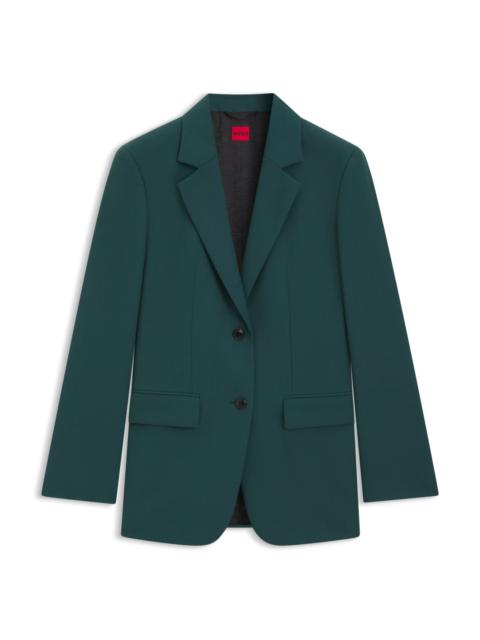HUGO REGULAR-FIT BLAZER WITH LONG LENGTH