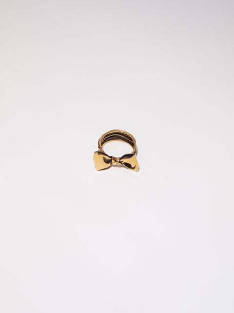 Acne Studios Bow ring - Antique gold