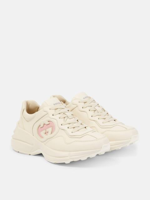 GUCCI Rhyton leather sneakers