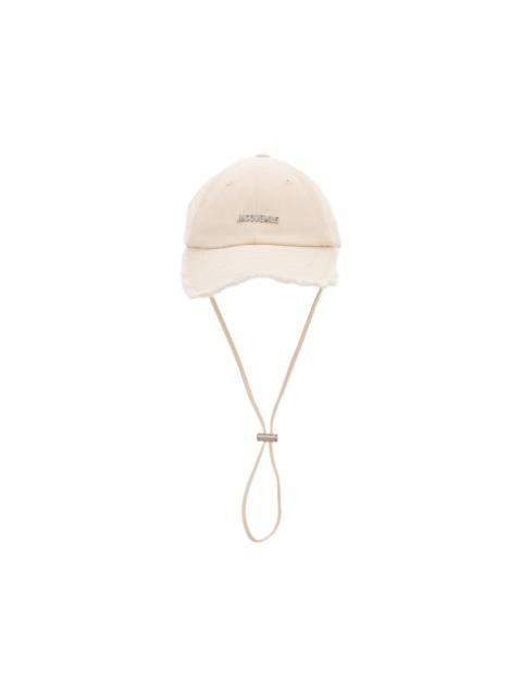 JACQUEMUS frayed-trim baseball cap