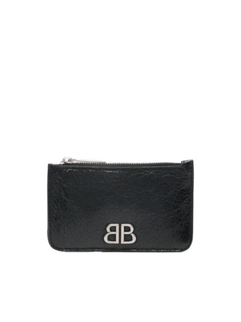 BALENCIAGA Monaco crinkled leather wallet