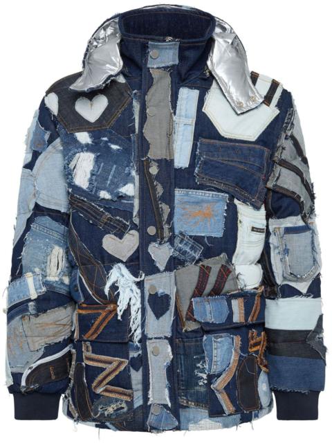 PHILIPP PLEIN patchwork denim jacket