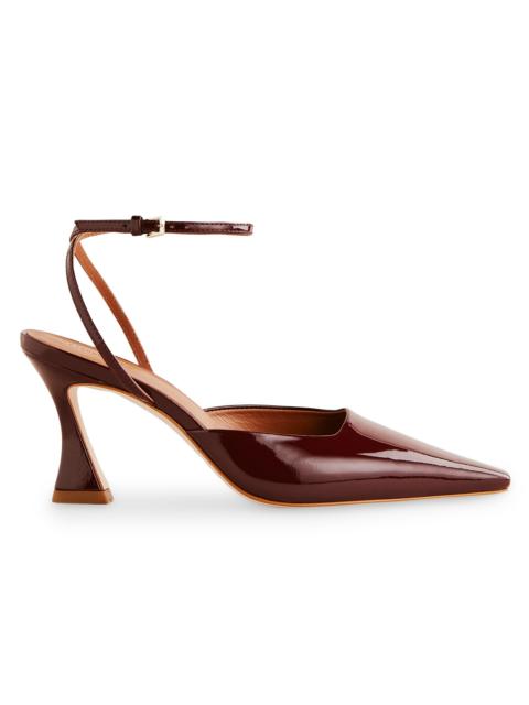 Reformation Women's Natasha 75MM Patent Leather Pumps - Wine