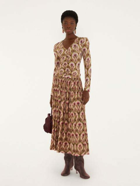 FARM RIO Garden Medal Midi Skirt