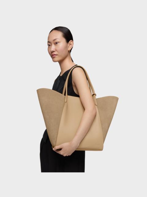 TOUS Large sand-colored leather Tote bag TOUS Tulip