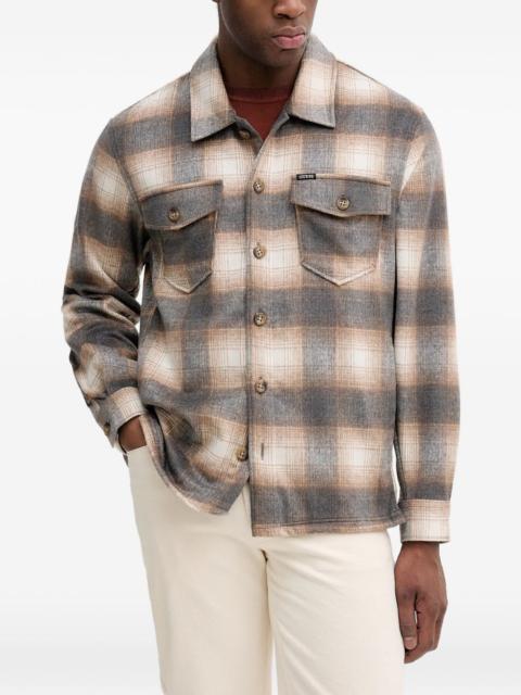 GUESS USA checked chest-pocket shirt