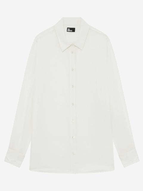The Kooples UNBLEACHED SILK SHIRT