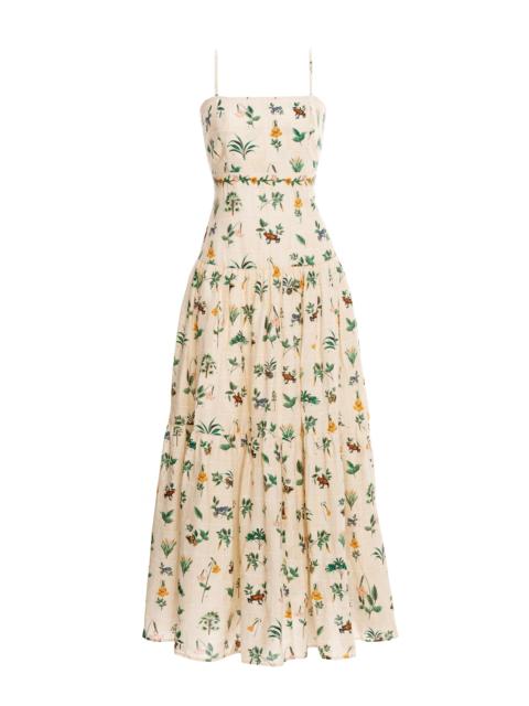 Agua by Agua Bendita Lima Ranas Maxi Dress