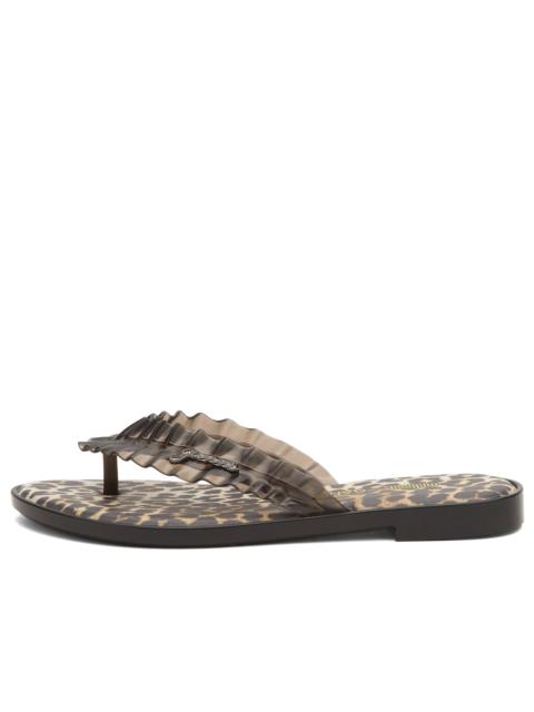 Melissa Melissa x Ganni Leopard Flip Flop Slim