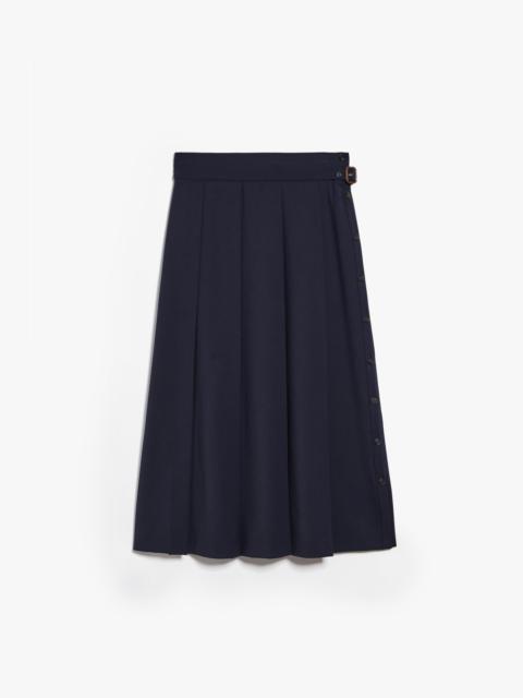 Max Mara OSIRIDE Technical wool gabardine skirt