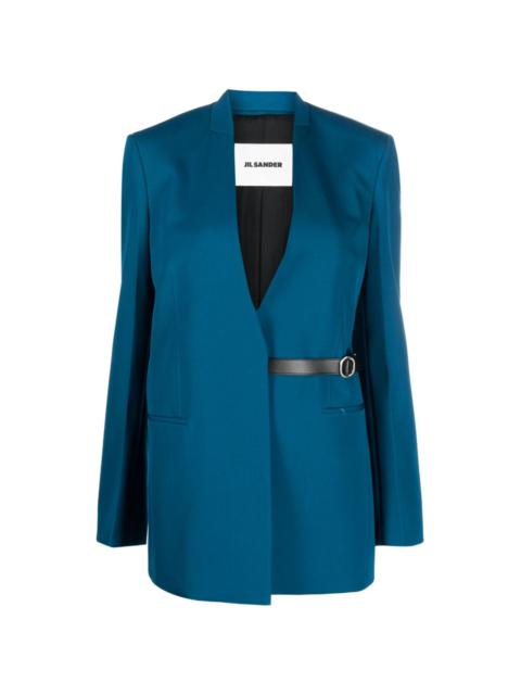 Jil Sander tailored belted single-breasted blazer