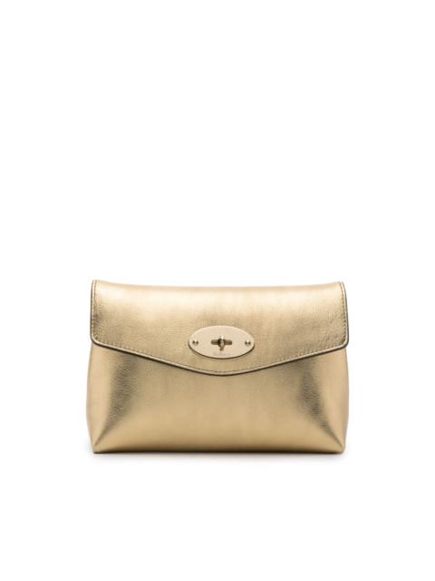 Mulberry Darley metallic-effect pouch