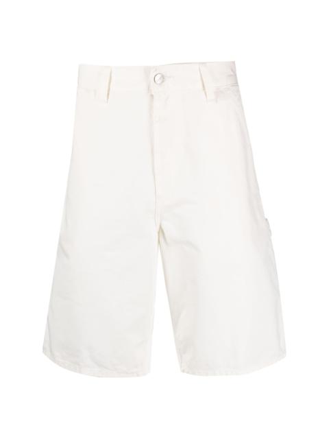 logo-patch cotton shorts