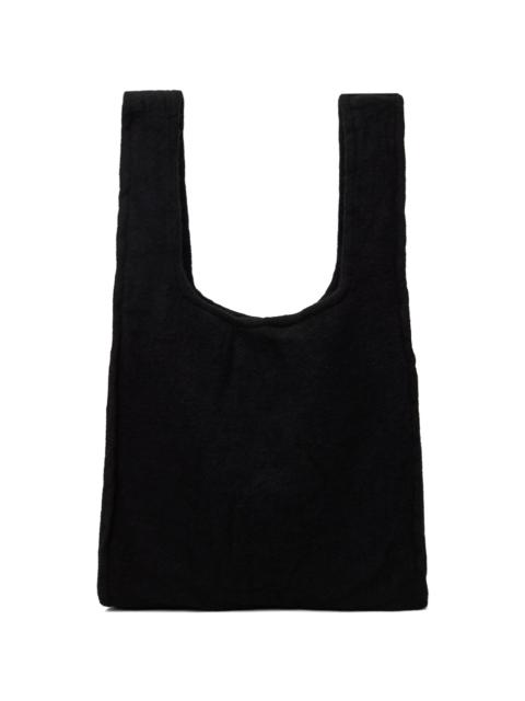 BLACK COMME des GARÇONS Black Wool Tweed Tote