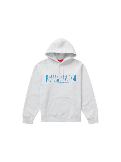 Supreme Supreme Reflective Cutout Hooded Sweatshirt Ash Grey