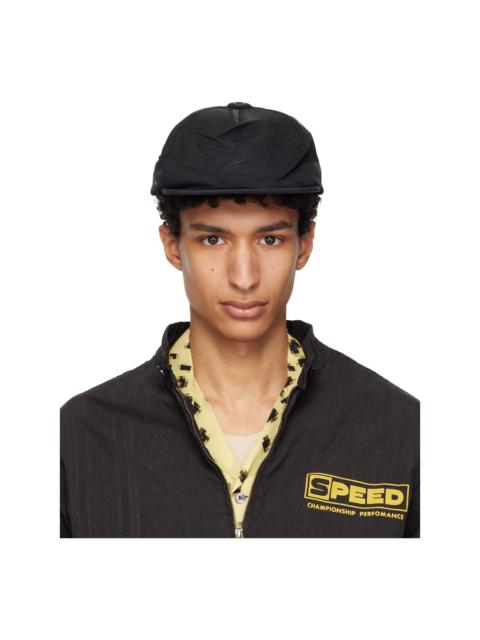Maison Margiela Black Coated Cotton Cap