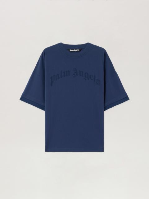 Palm Angels Curved Logo Loose Double T-Shirt