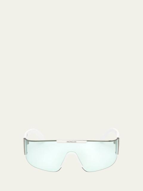 Moncler Ombrate Metal Shield Sunglasses