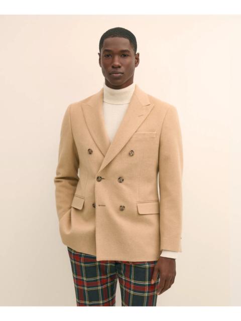 Brooks Brothers Classic Fit Camel Hair Double-Breasted 1818 Sport Coat