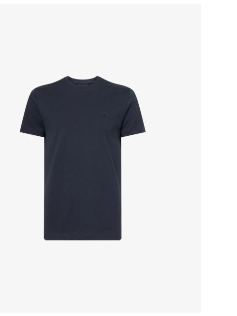 EMPORIO ARMANI Logo-patch relaxed-fit cotton-jersey T-shirt