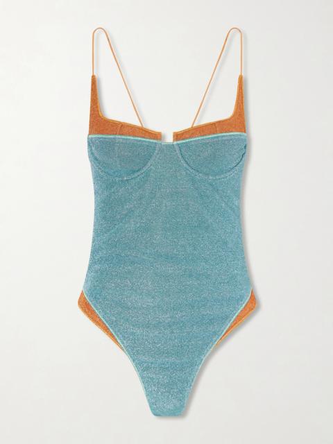 Oséree Lumiere Double Metallic Balconette Swimsuit