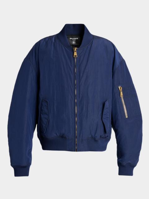 Balmain Men's Vintage Embroidered Bomber Jacket