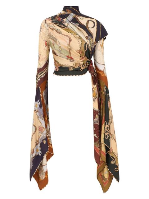 Zimmermann VALIANT DRAPED SCARF TOP