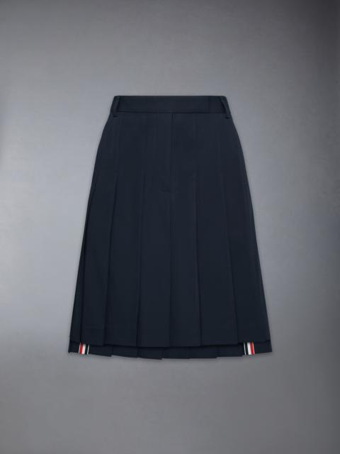Thom Browne COTTON SUITING PLEATED SKIRT