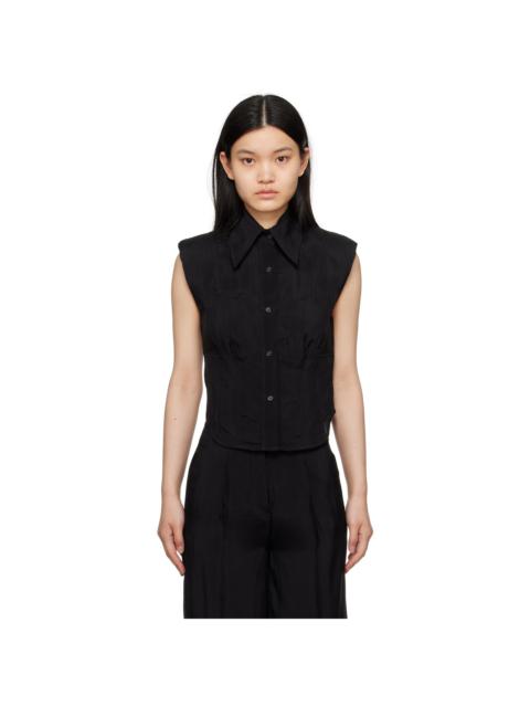 Elleme Black Bustier Shirt
