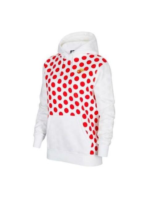 Nike (WMNS) 나이키 운동복 스웨터 Hoodie 'White Red' CQ7779-167