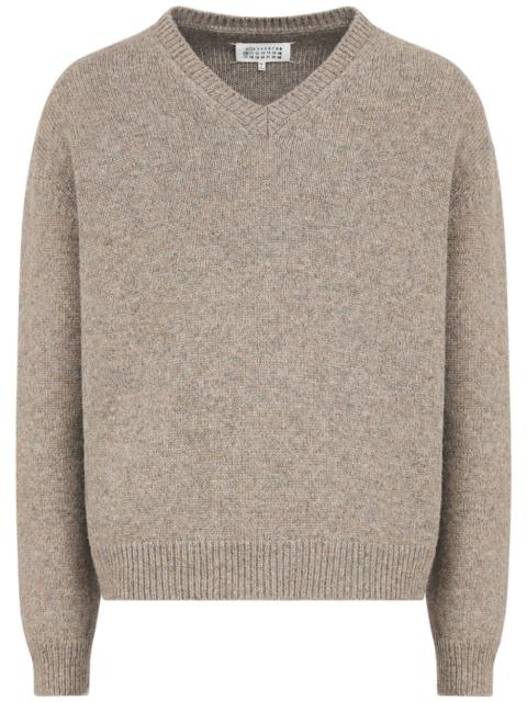 Maison Margiela speckle-knit wool jumper