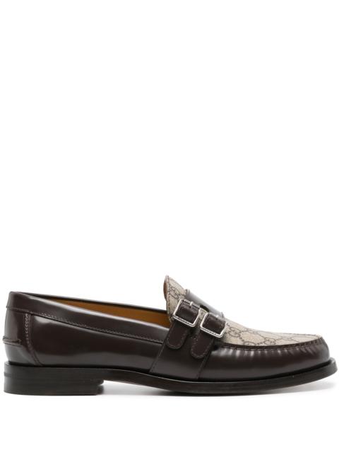 GG Supreme leather loafers