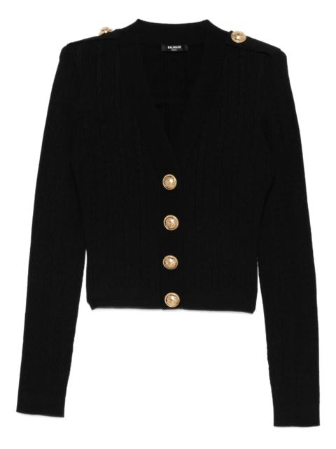 Balmain Balmain Ribbed Button-up Cardigan