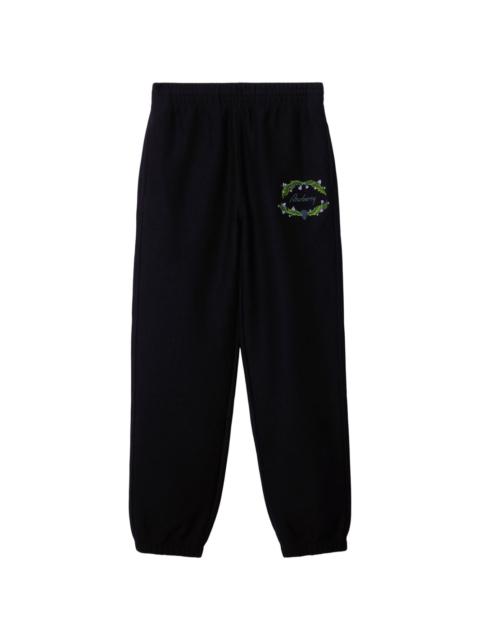 Burberry logo-embroidered track pants