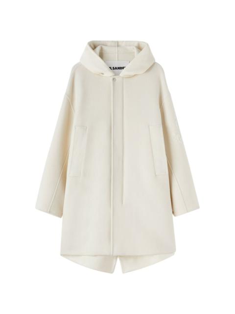 Jil Sander hooded virgin wool parka
