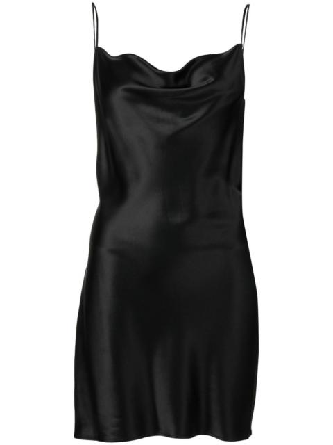 Fleur du Mal cowl neck silk mini dress