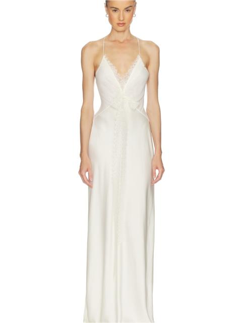 HELSA Mix Media Slip Dress